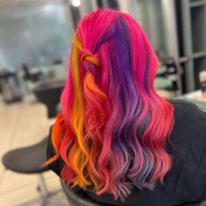 Rainbow Hair Colours Zappas Salons