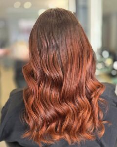 copper balayage long Zappas