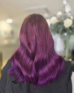 purple balayage long Zappas
