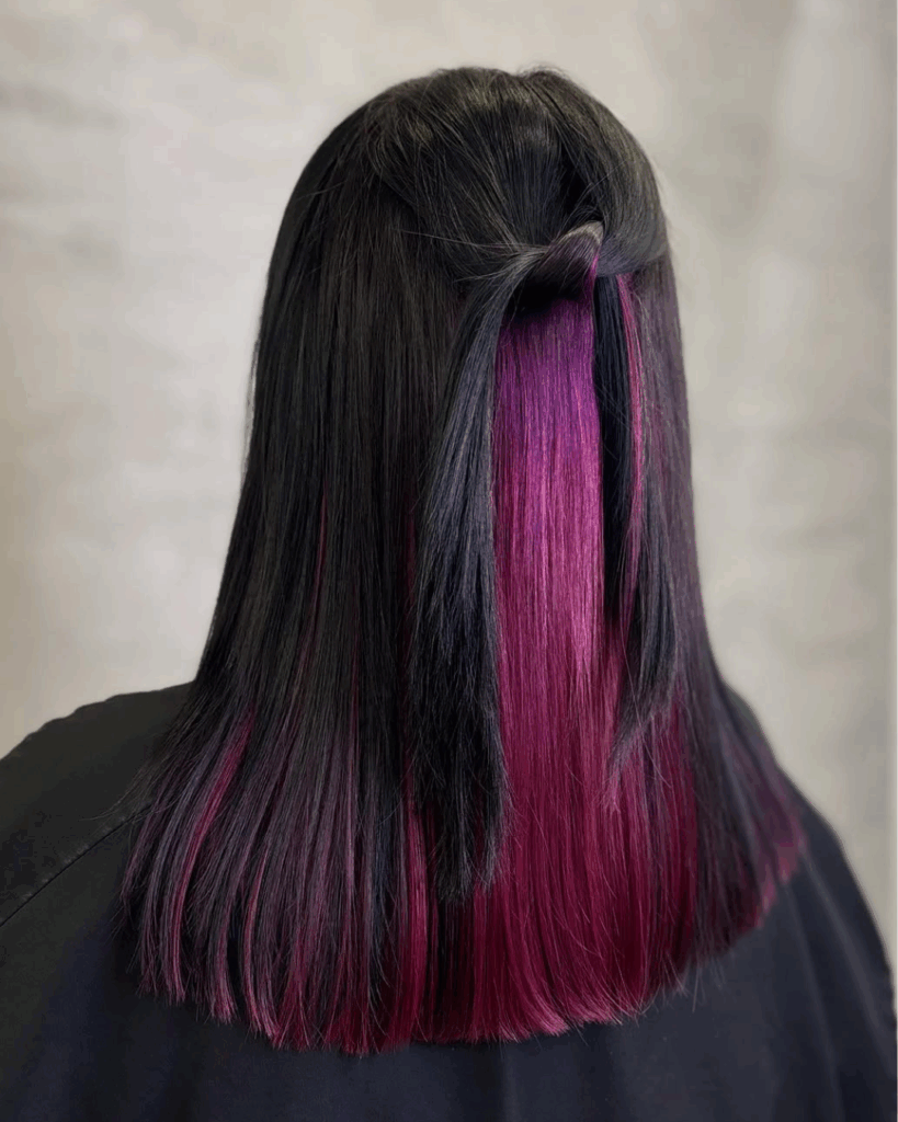 Autumn Hair Colour Trends 2025 hidden hair colours for Autumn