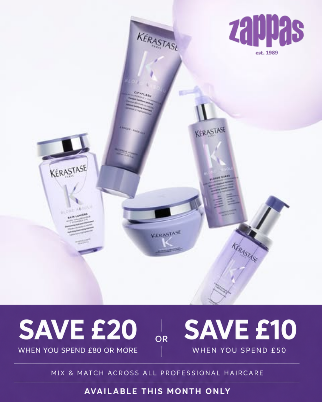 September Haircare Offer at Zappas Salons