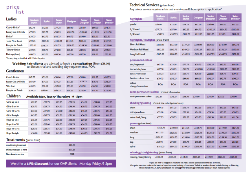 Zappas prices July 2026 Zappas prices July 2026