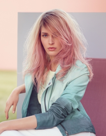 rose gold hair colour trend